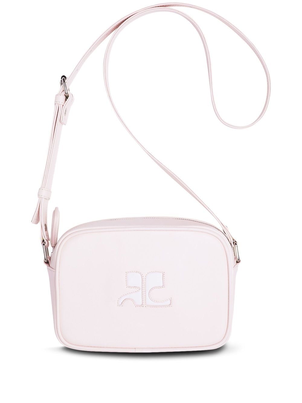 Courrèges Logo-patch Detail Shoulder Bag In Pink