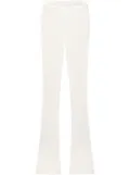 Courrèges Reediton ribbed flared trousers - White