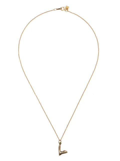 BAR JEWELLERY Letter L pendant necklace