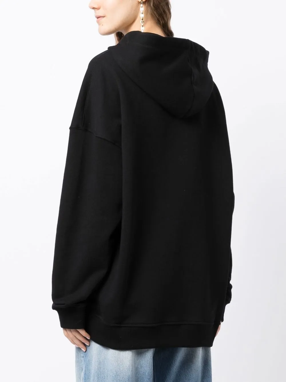 Philosophy Di Lorenzo Serafini Logo-print Drawstring Hoodie In Black