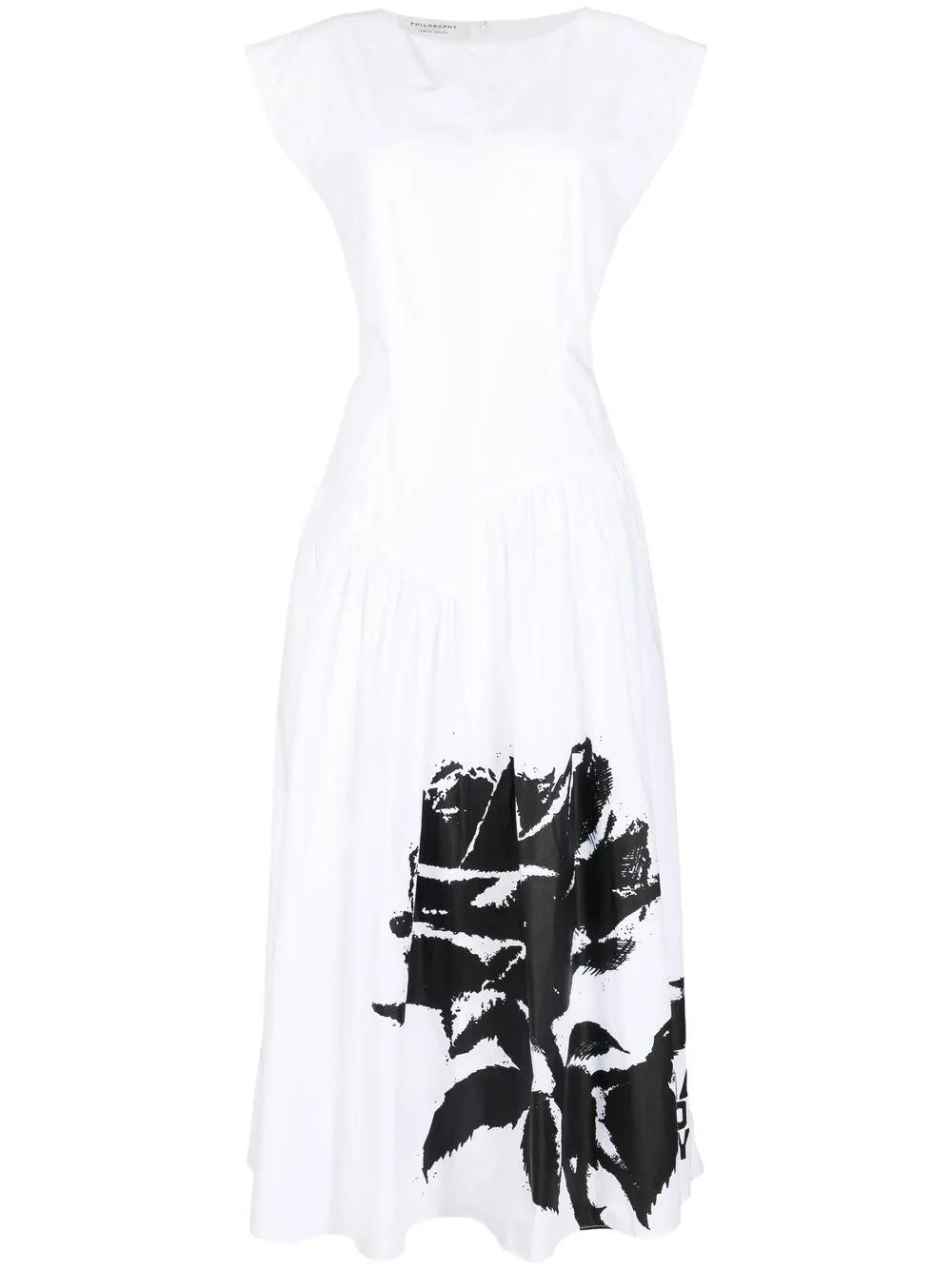

Philosophy Di Lorenzo Serafini floral-print maxi dress - White