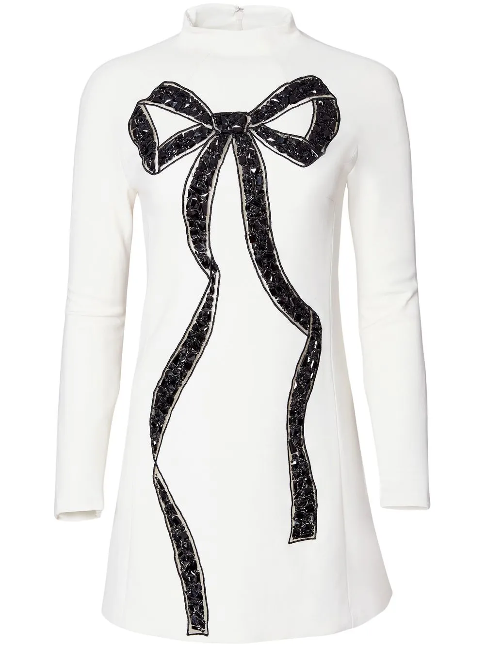 

Carolina Herrera bow-embroidered shift dress - White