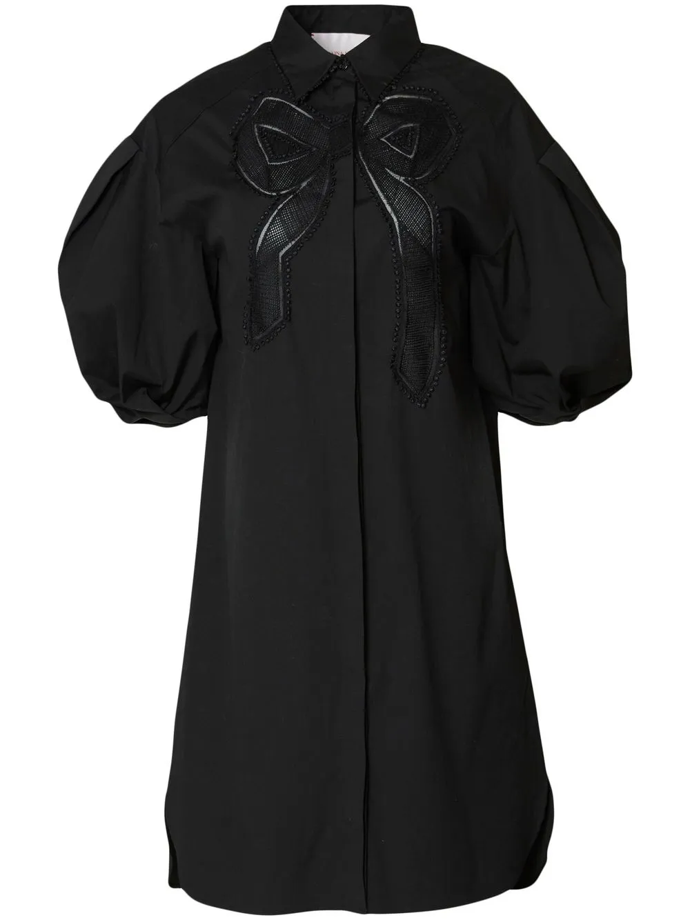 

Carolina Herrera bow-appliqué shirt dress - Black