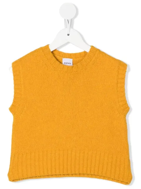 Aspesi Kids crew-neck knitted top