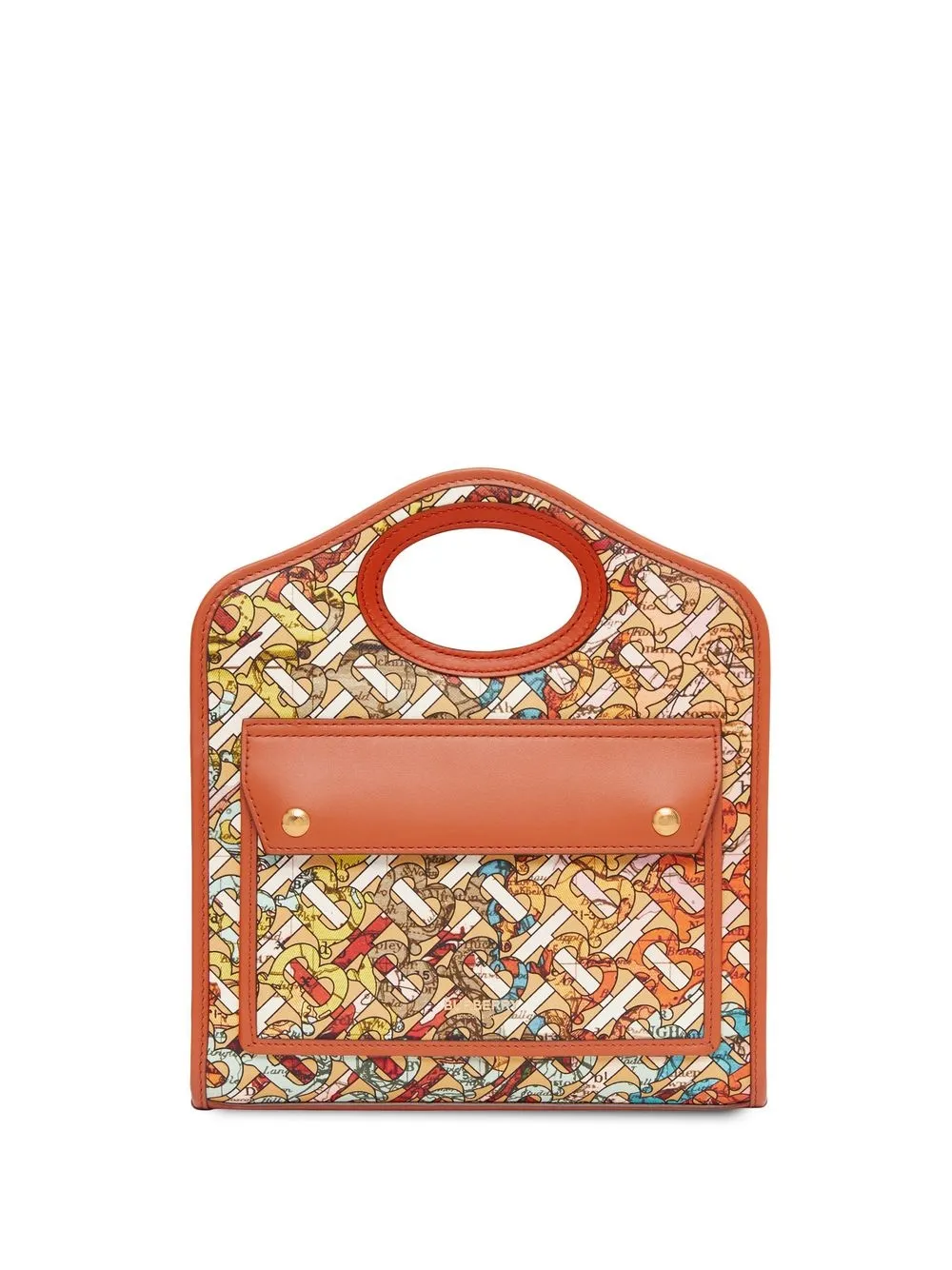 

Burberry monogram-print mini tote bag - Orange