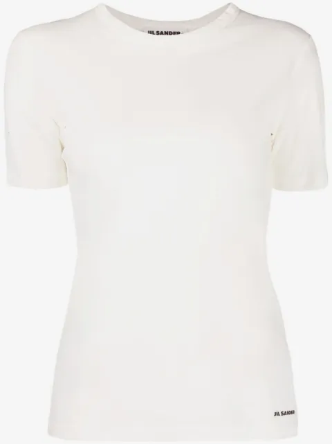 Jil Sander playera con cuello redondo