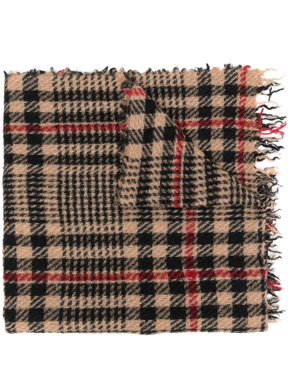 

Faliero Sarti check-print scarf - Neutrals
