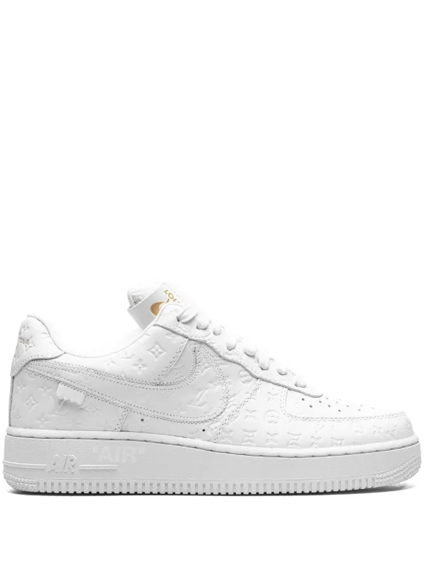 Nike - x Louis Vuitton Air Force 1 Low sneakers - unisex - Leather/Rubber/Fabric - 9 - White