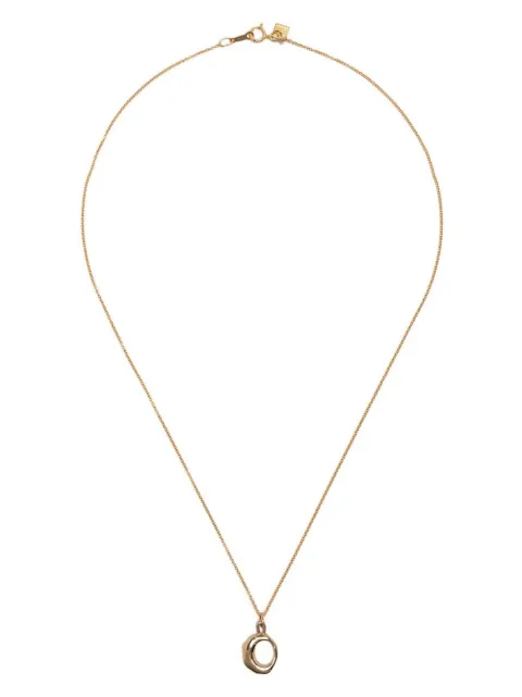 BAR JEWELLERY Letter O pendant necklace