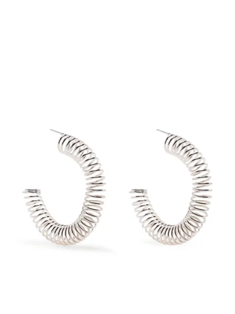 BAR JEWELLERY Roule spiral hoop earrings