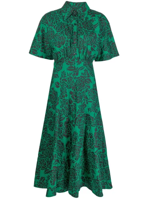 Philosophy Di Lorenzo Serafini rose-print shirt dress
