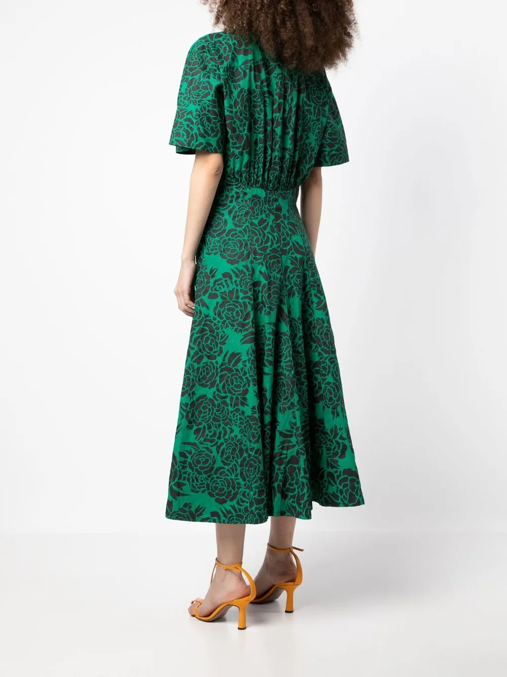 Philosophy Di Lorenzo Serafini Blousejurk met roosprint Groen