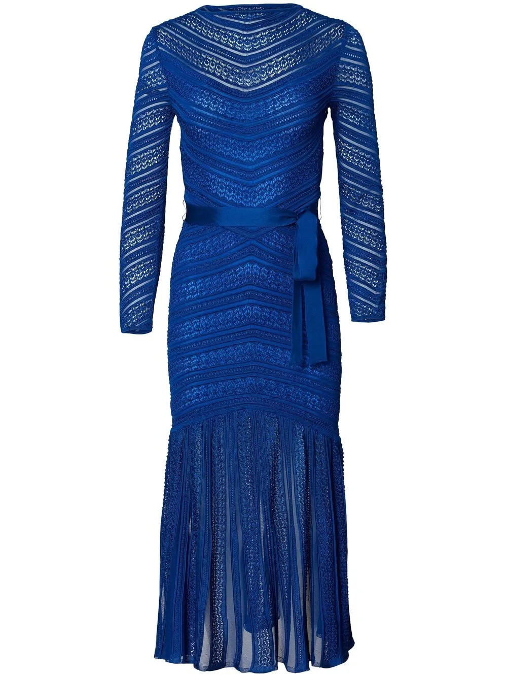 

Carolina Herrera crochet long-sleeve midi dress - Blue