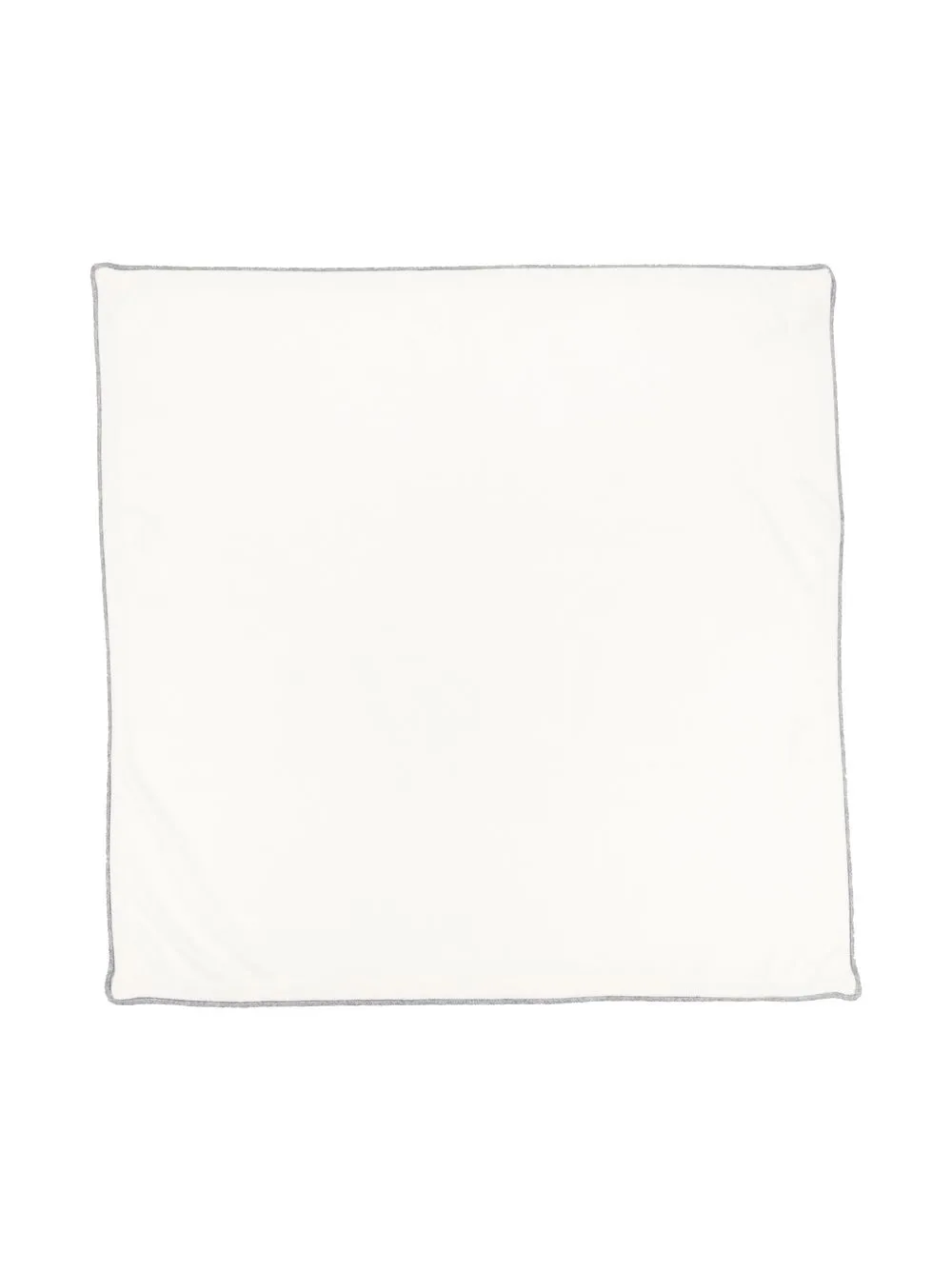 

Il Gufo constrasting-border cashmere blanket - White