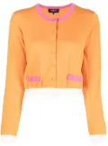 Paule Ka colour-block cardigan - Orange