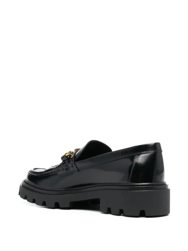 Tod's トッズ フリンジ レザーローファー | ブラック | FARFETCH JP