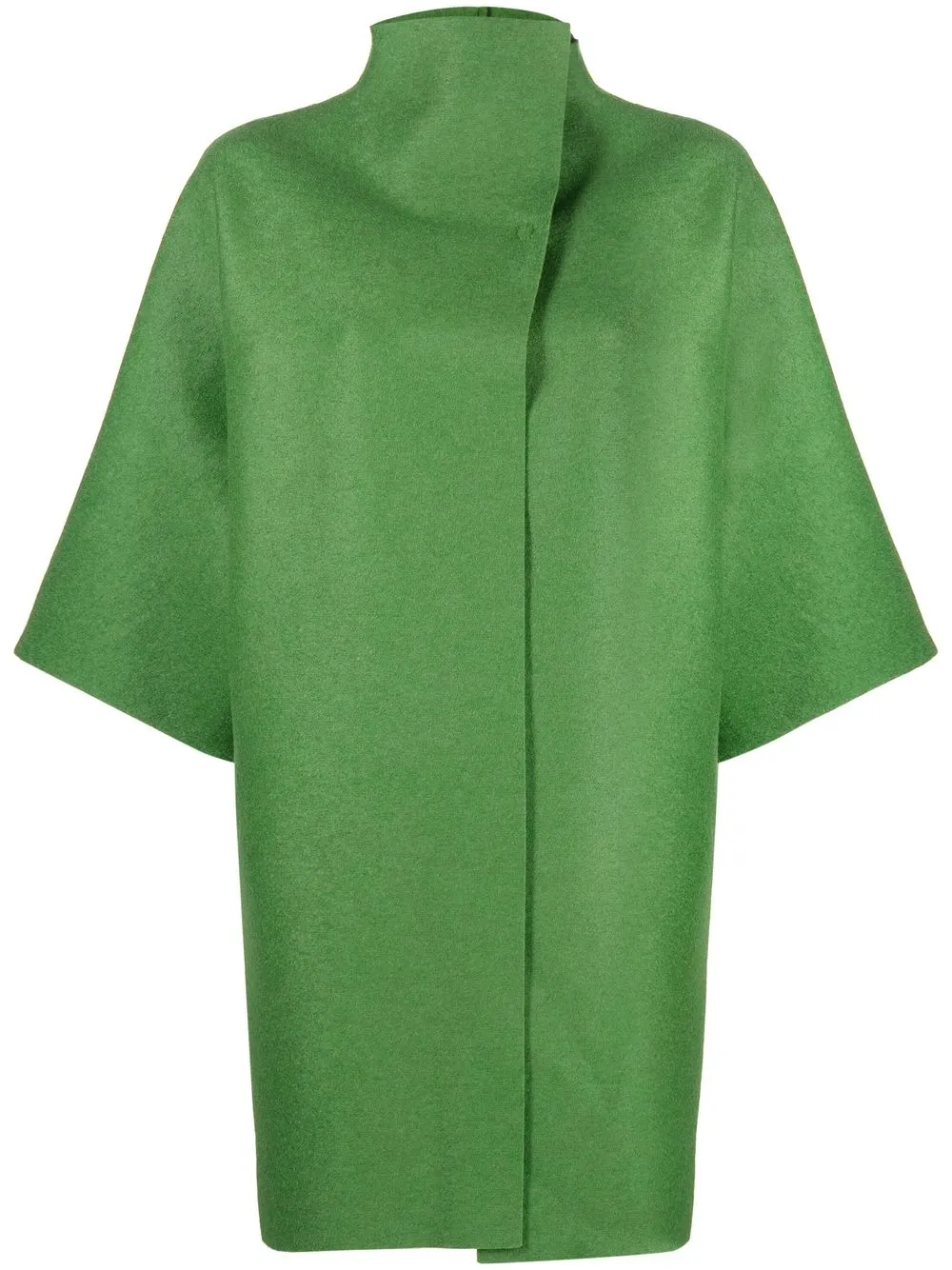 

Harris Wharf London pressed wool kimono coat - Green