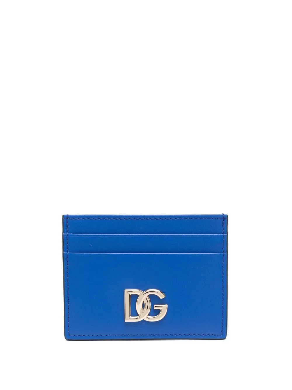 

Dolce & Gabbana tarjetero con letras del logo - Azul