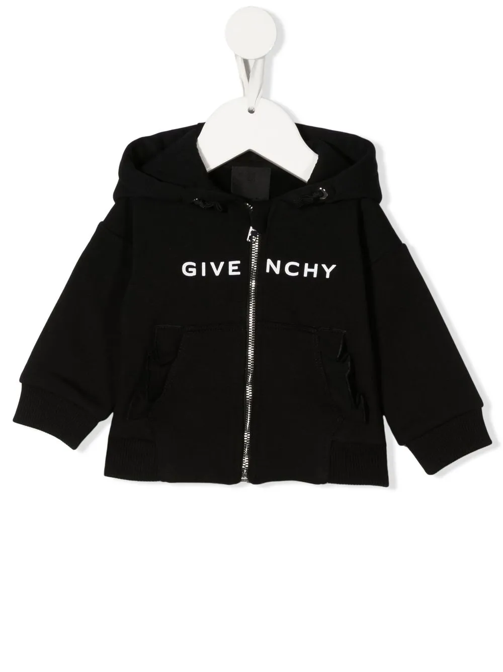 Givenchy Kids logo-print zip-up Hoodie - Farfetch