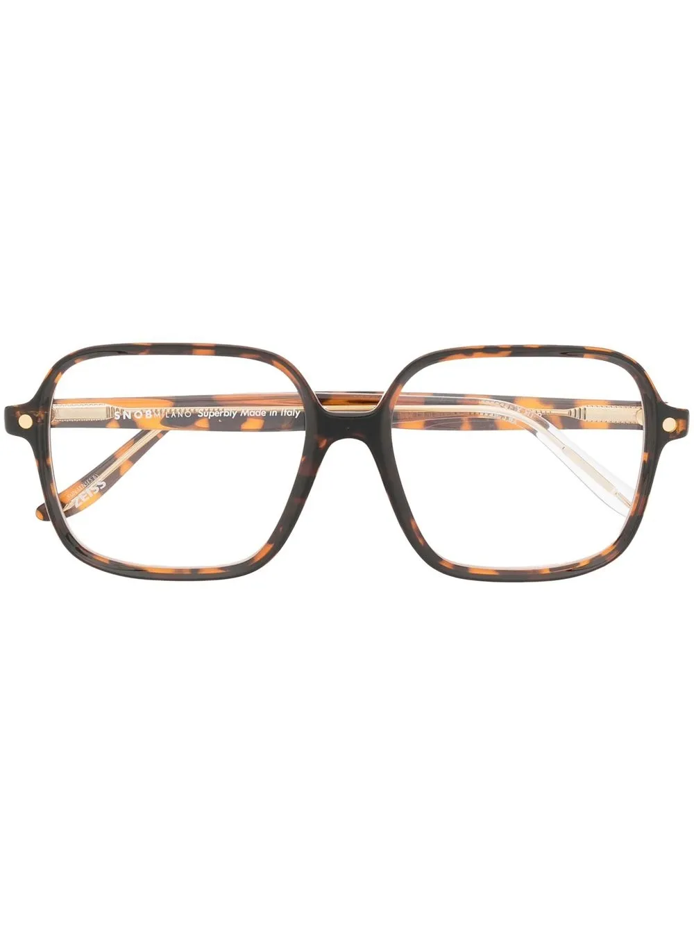 

Snob square-frame optical glasses - Brown