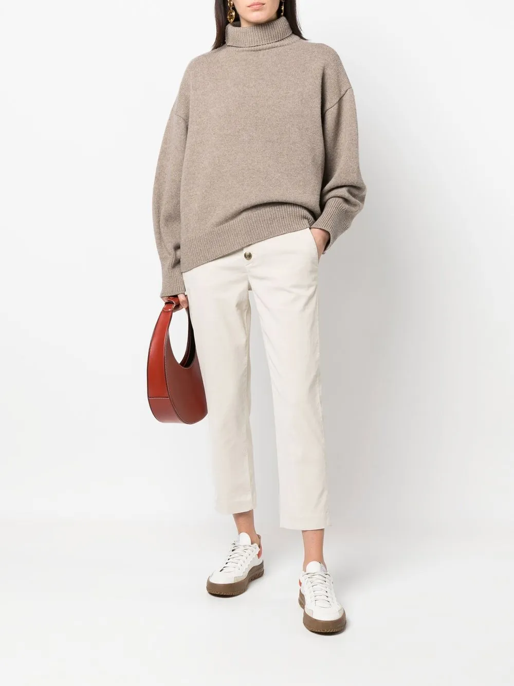 DONDUP Cropped broek - Beige