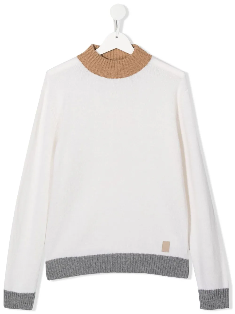 

Eleventy Kids contrasting-panel detail jumper - Neutrals