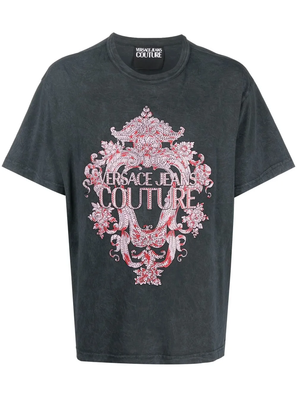 

Versace Jeans Couture playera con logo estampado - Gris