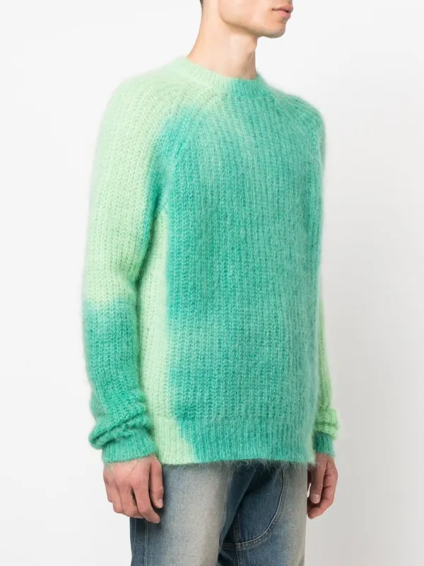 Diesel Tie-Dye Knitted Jumper - Green