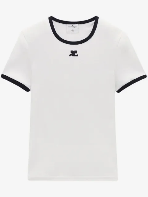 Courrèges Bumpy contrast T-shirt 