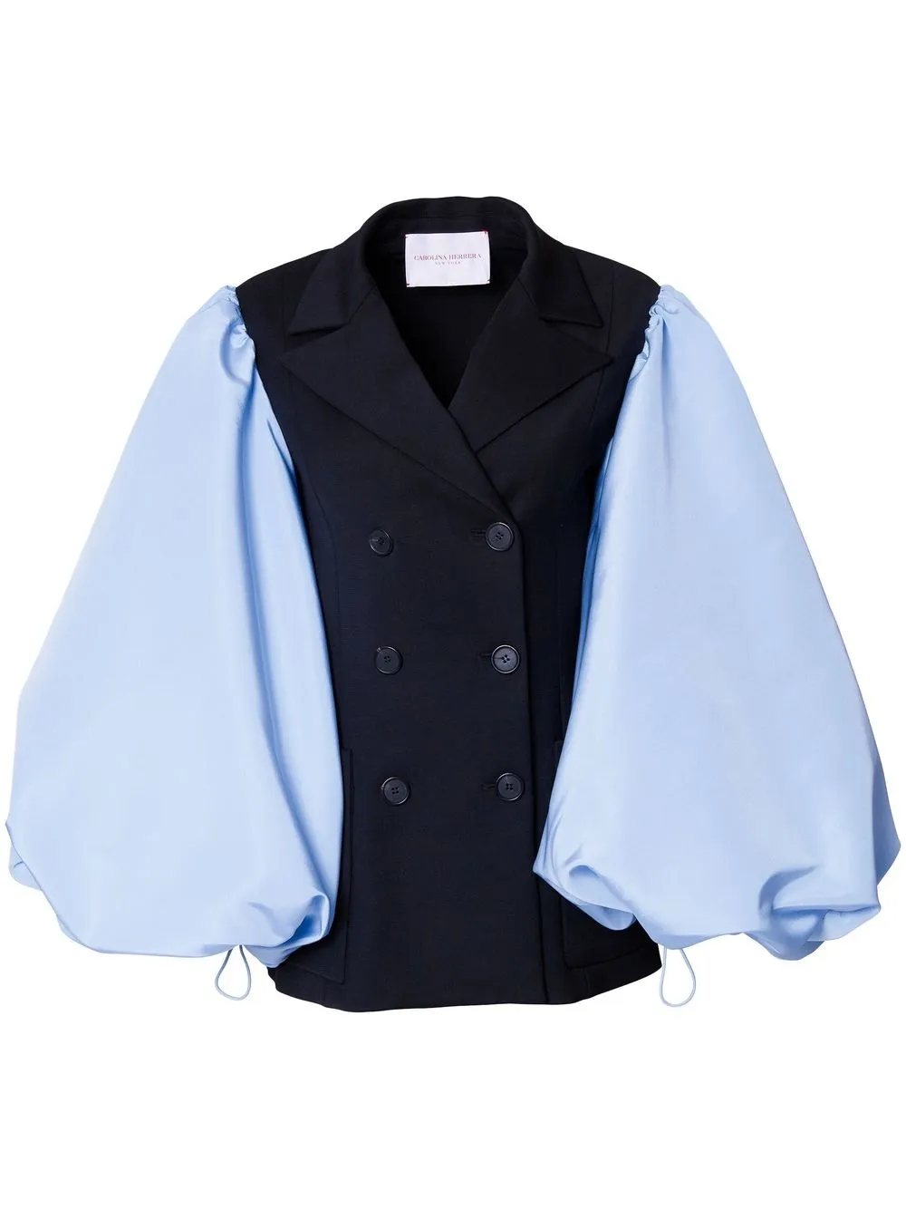 

Carolina Herrera blazer manga farol con doble botonadura - Negro