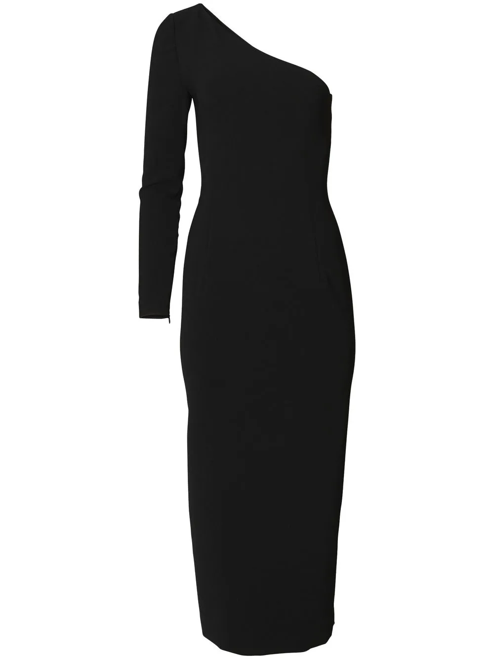 

Carolina Herrera one-shoulder midi dress - Black