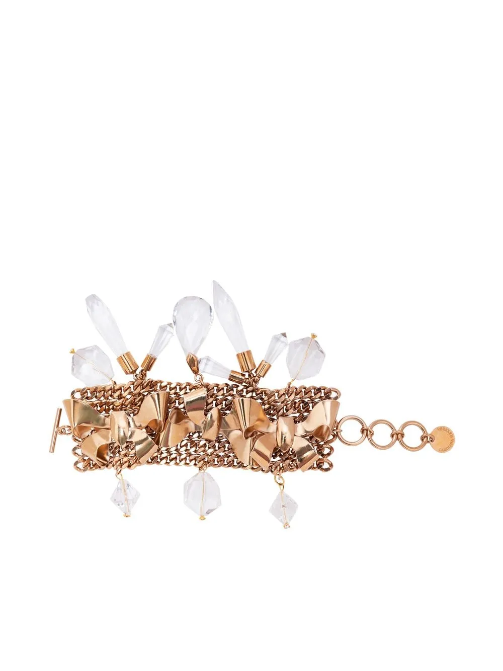 

Carolina Herrera embellished chain-mesh bracelet - Gold