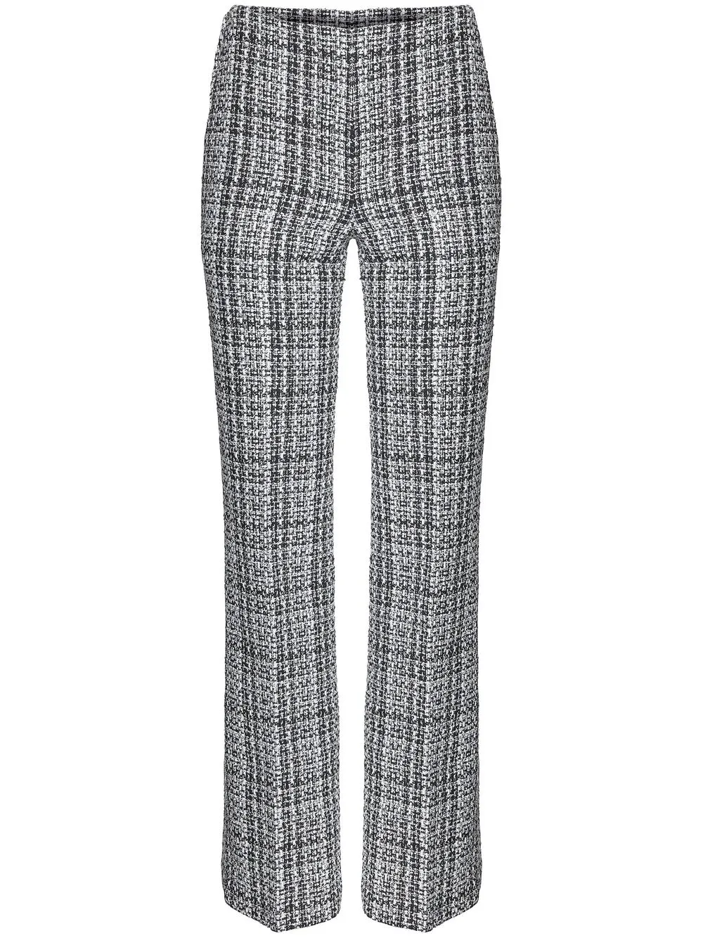 

Carolina Herrera checked tweed straight-leg trousers - Grey