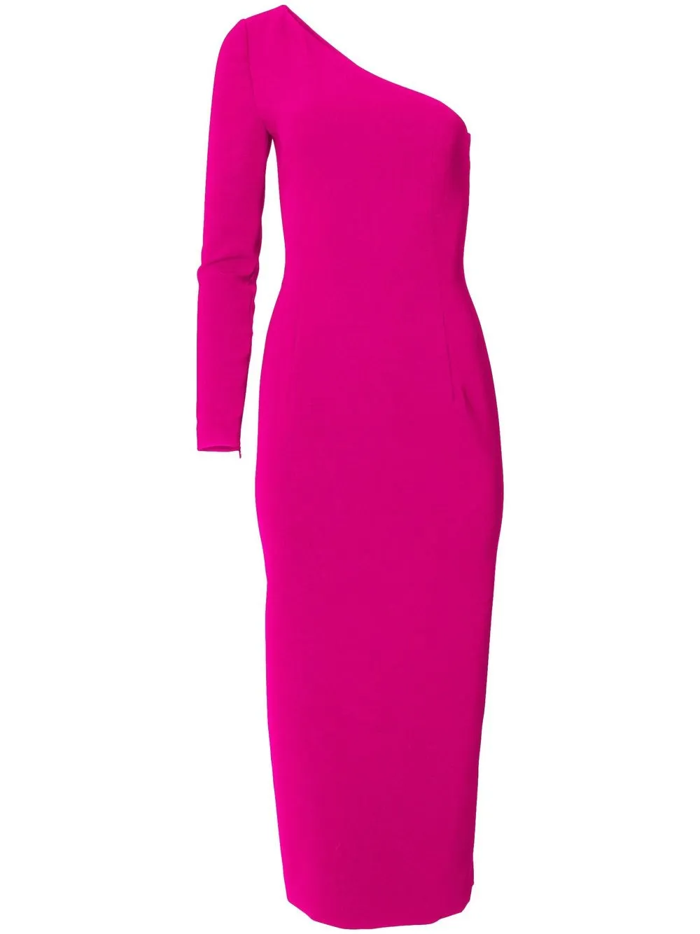 

Carolina Herrera vestido midi con un hombro descubierto - Rosado