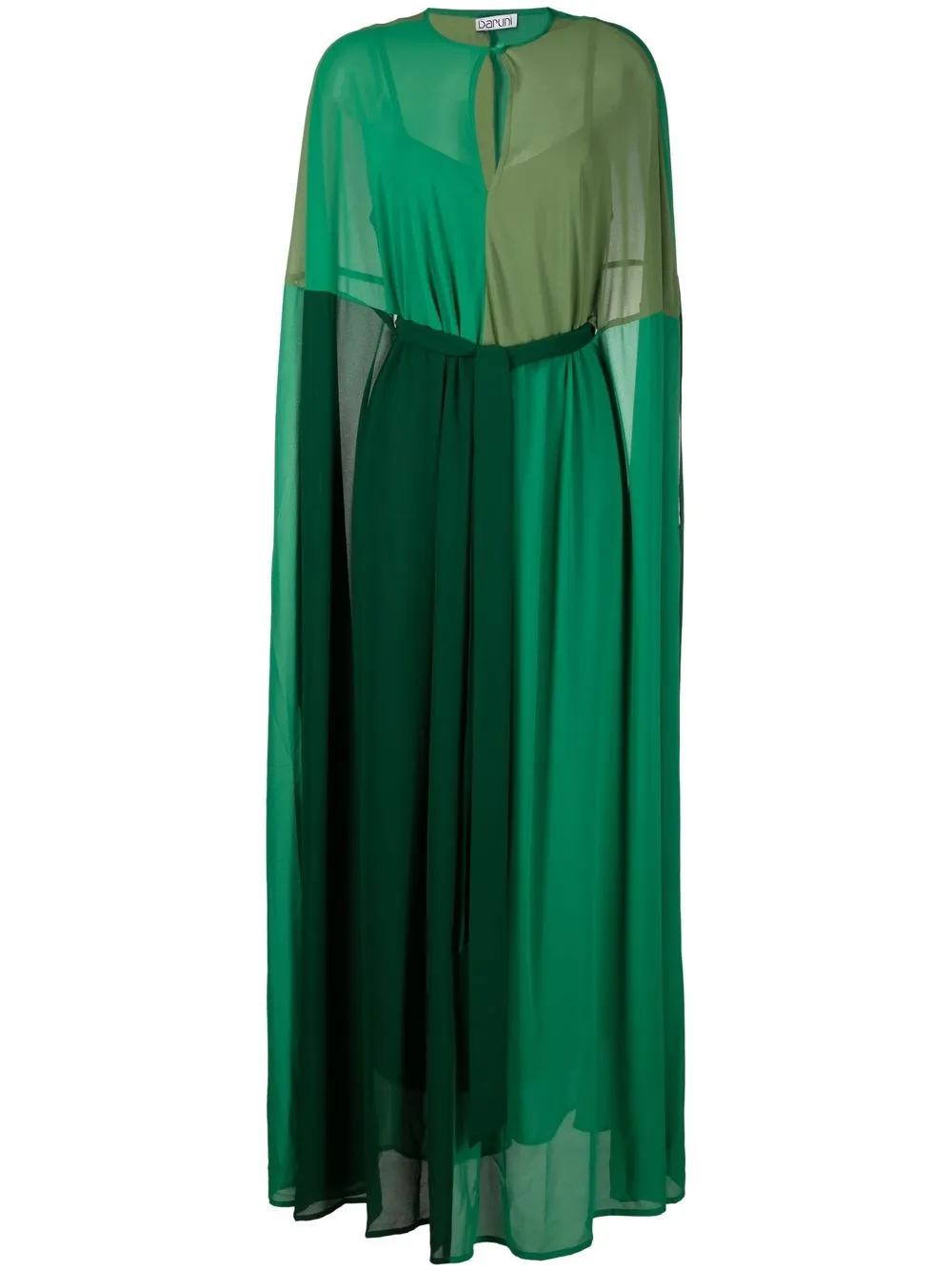 

Baruni colour-block maxi dress - Green