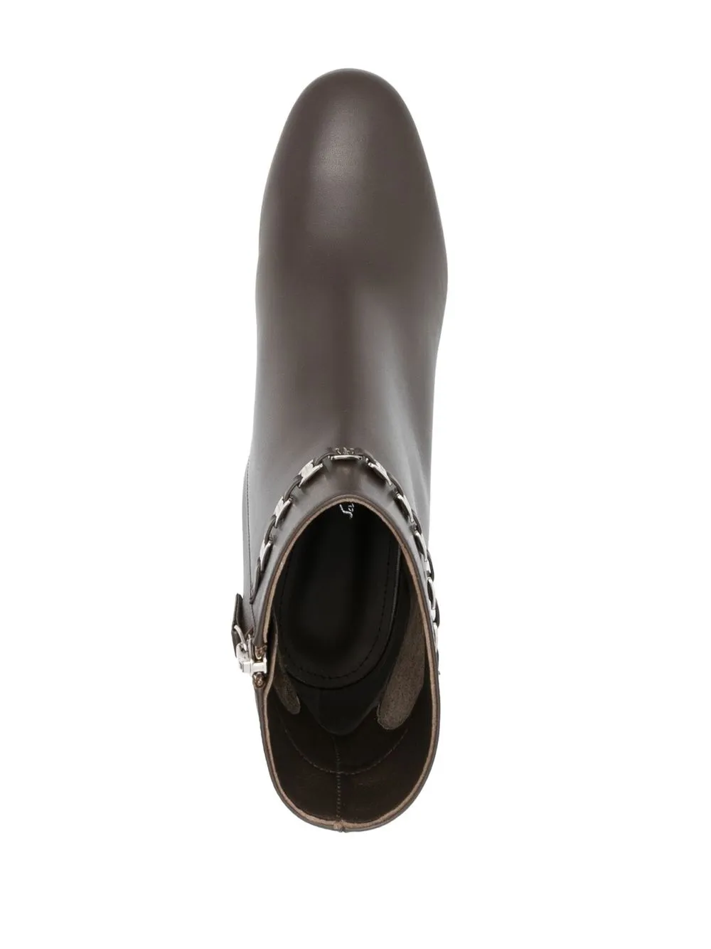 Ferragamo chain-link leather ankle boots | Shoes | Image 4