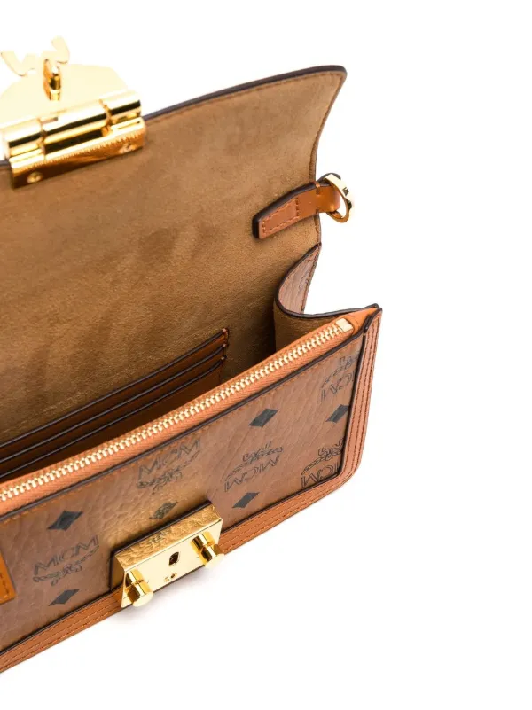MCM Tracy logo-monogram Crossbody Bag | Brown | FARFETCH