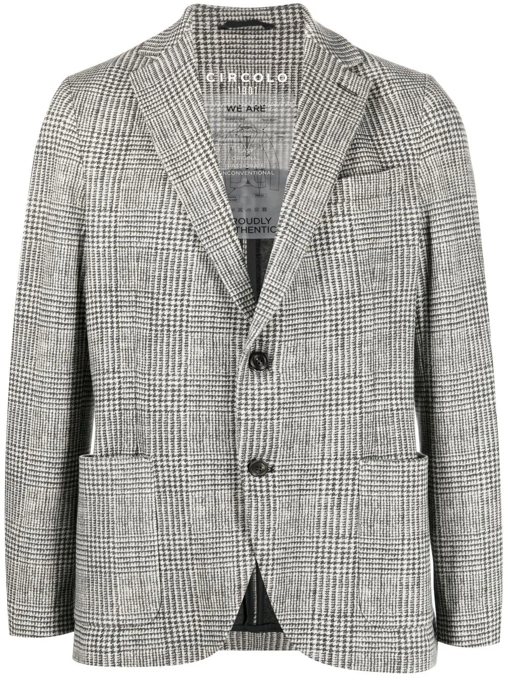 

Circolo 1901 blazer a cuadros - Gris