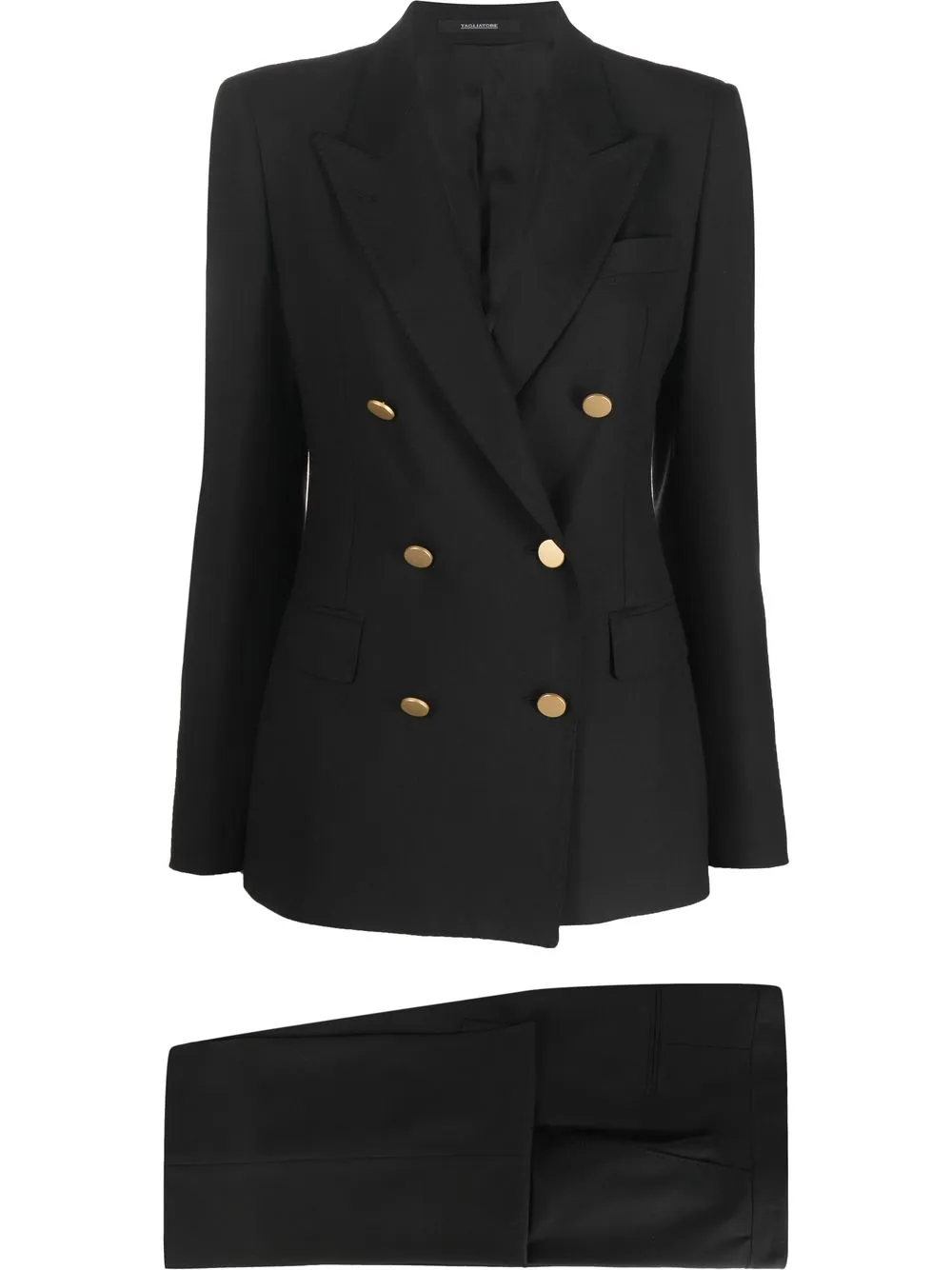 

Tagliatore tailored double-breasted suit - Black