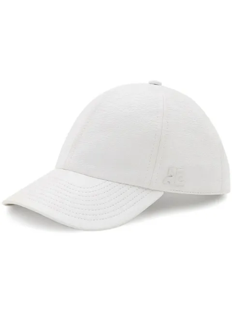 Courrèges cotton logo-patch cap