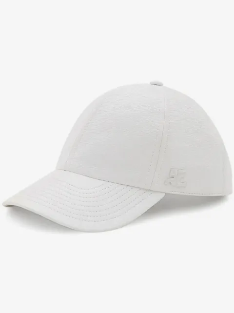 Courrèges cotton logo-patch cap