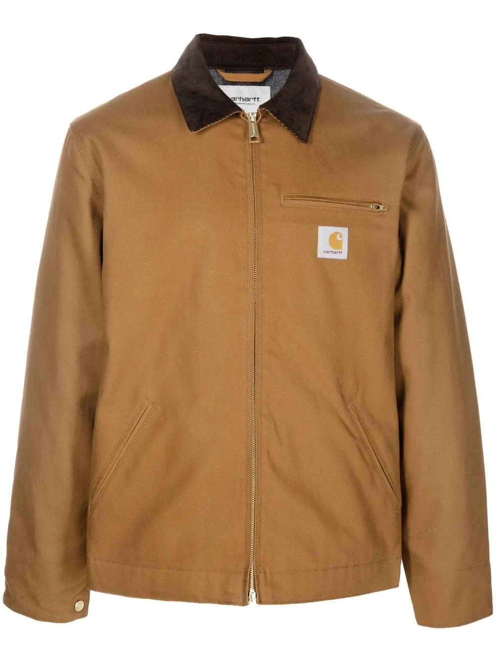 

Carhartt WIP chest logo-patch detail jacket - Brown