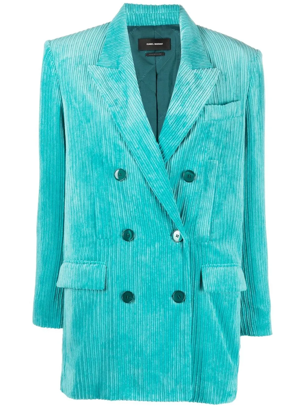 

Isabel Marant blazer de pana con doble botonadura - Azul