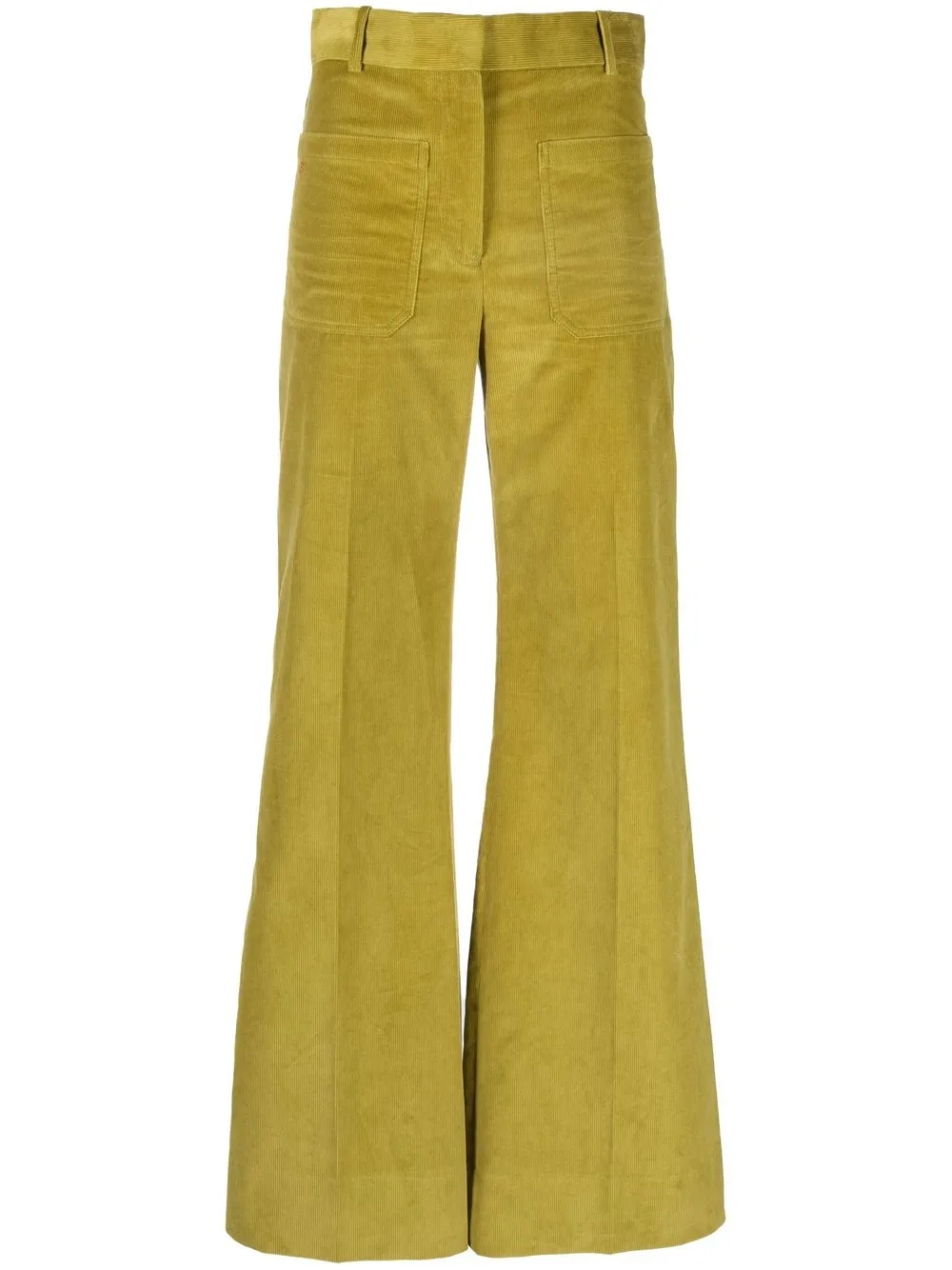 

Victoria Beckham pantalones acampanados Alina de pana - Verde