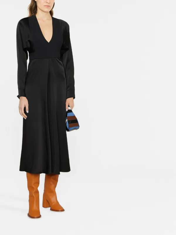 long-sleeve Midi Dress - Farfetch