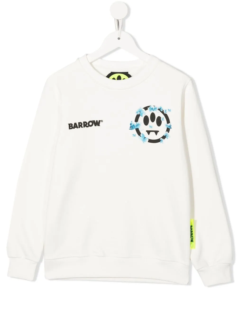 

Barrow kids logo smiley-print sweatshirt - White