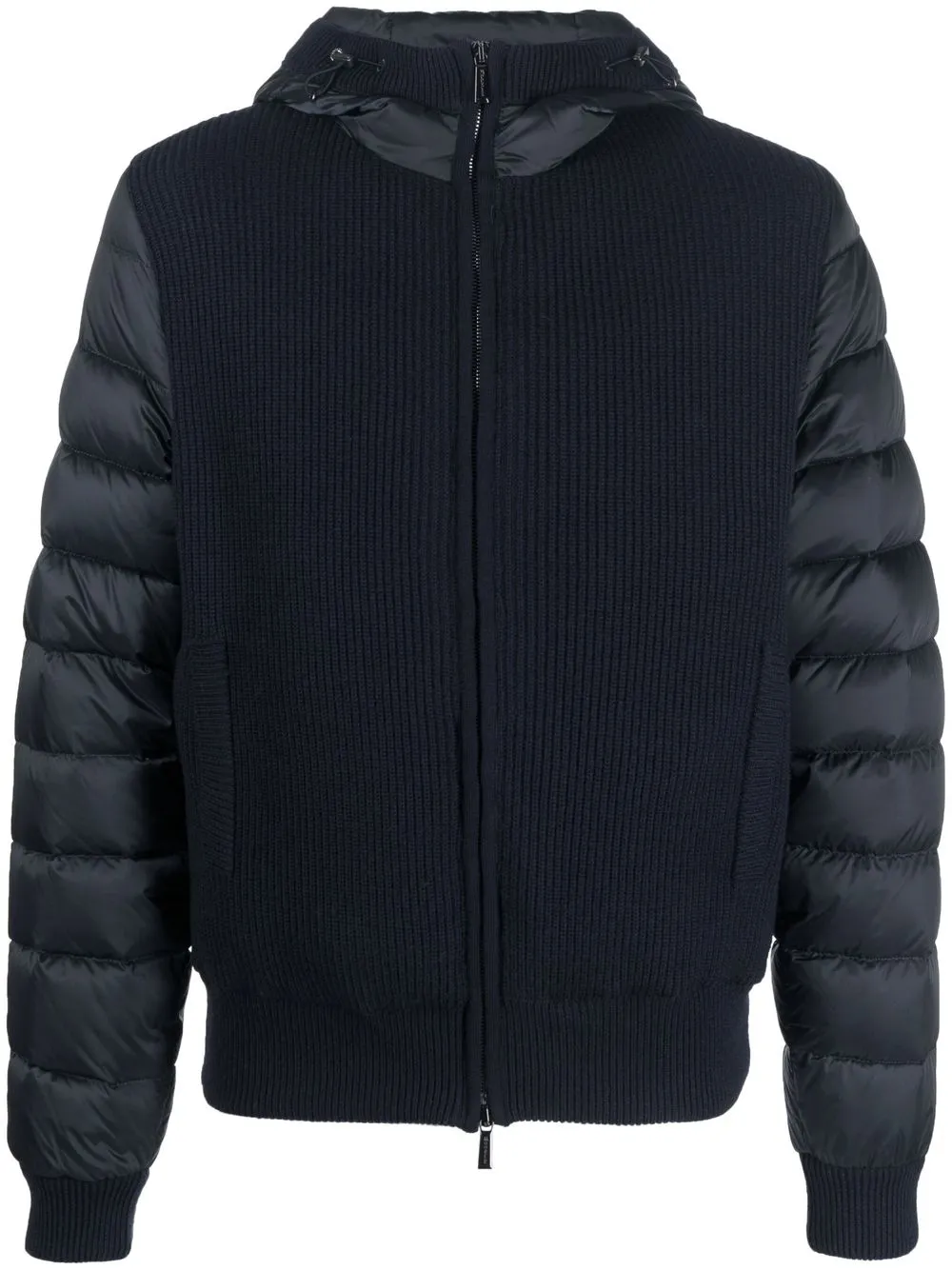 

Moorer hooded padded jacket - Blue