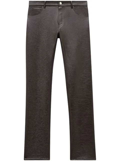 Courrèges Reedition faux-leather straight trousers 