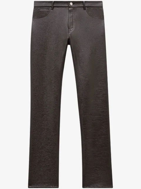 Courrèges Reedition faux-leather straight trousers