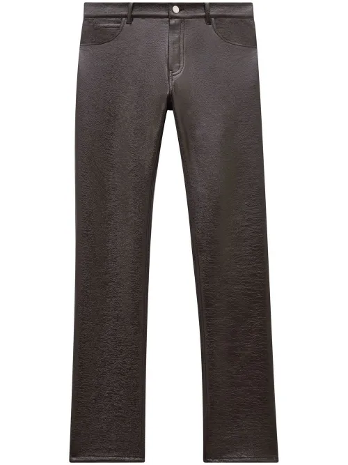 Pantalon droit Reedition en cuir artificiel - Courrèges - Modalova